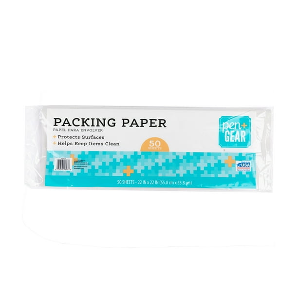 Pen + Gear 22 in. x 22 in. White Packing Paper, 50pack