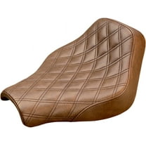 Renegade LS Solo Seat (Standard) (Brown) Compatible with 18-19 Harley FXBB