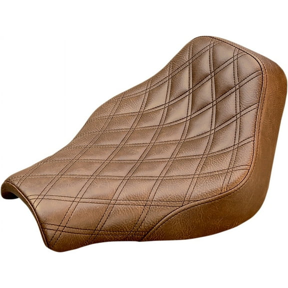 Renegade LS Solo Seat (Standard) (Brown) Compatible with 18-19 Harley FXBB