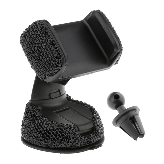 Soporte universal para teléfono de coche para la mayoría de los smartphones manos libres negro