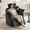 Gray, Vertical stripes, variant on HAOMINS Recliner Chair, 360° Swivel Chenille Vertical Stripes Rocking Chair with Adjustable Backrest and Footrest Phone Holder for Living Room, Reading Room, Indoor