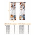 thumbnail image 6 of Fsddascl Orange Blue Pumpkins Fall Blackout Curtains for Bedroom/Living Room, Thermal Insulated Kitchen Curtains, Thanksgiving Floral Botanical Grommet Darkening Window Treatment Drapes 42"x84"x2, 6 of 6