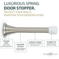 thumbnail image 2 of Mega Handles 3.35" Spring Door Stopper with Rustproof Heavy Duty Iron, Screw & Rubber Tip | Safe for Kids, Easy to Install, Flexible Design, 2 of 5