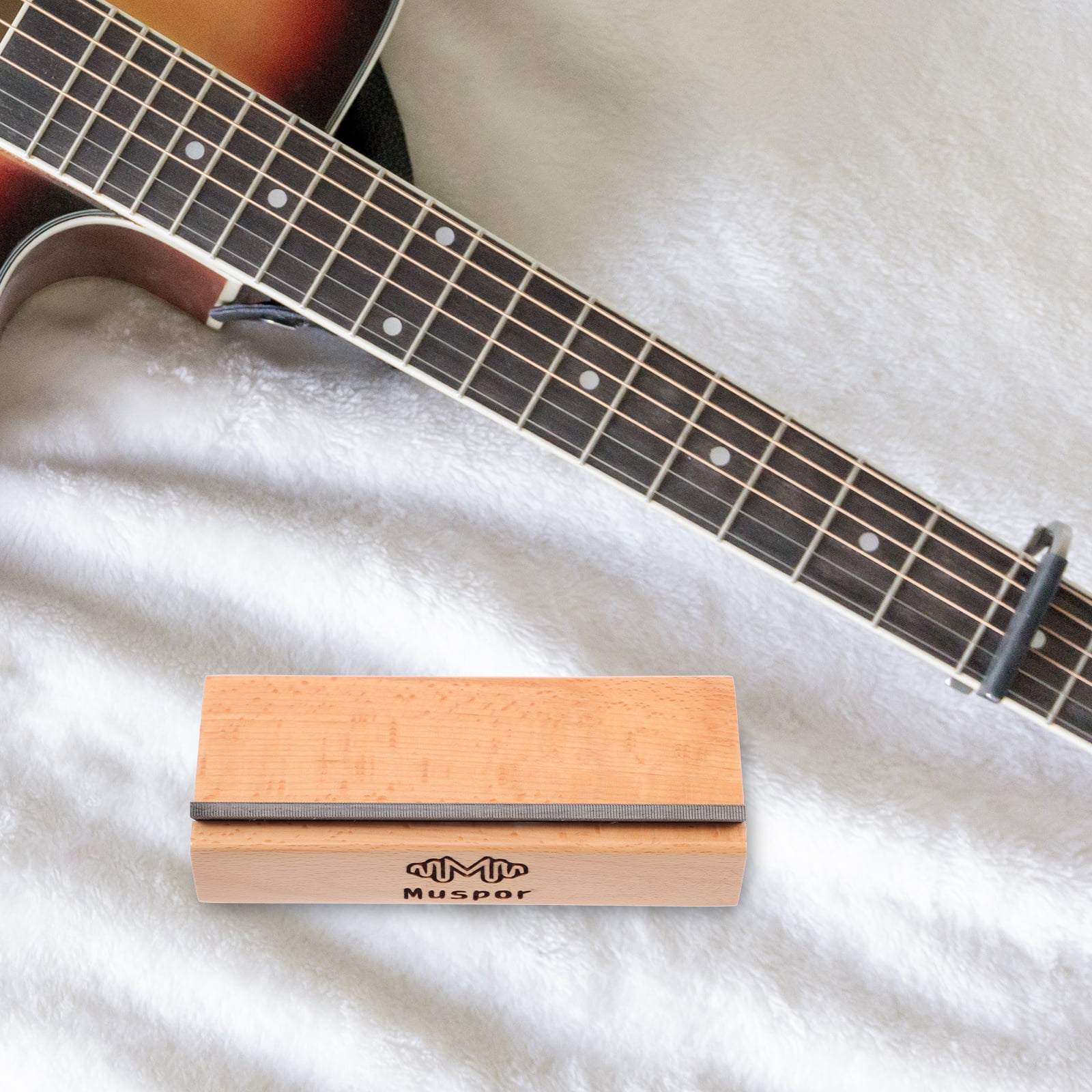 Masteelf 2 pcs  Fret Beveling File 35/90 Degree Cutting Tool Luthier Angle Tool for Guitar (Wood Color)