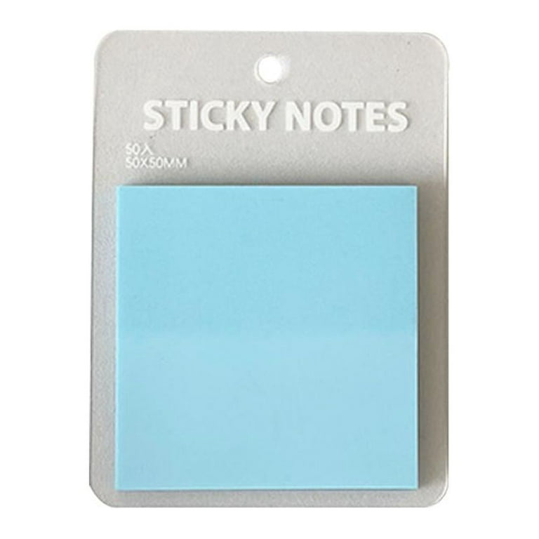 Solid Color Translucent Sticky Notes - Blue