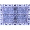 thumbnail image 1 of Ahgly Company Machine Washable Indoor Rectangle Oriental Blue Traditional Area Rugs, 3' x 5', 1 of 4