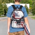 thumbnail image 4 of Disketp American Flag Eagle Art Mochila Escolar de 15 Pulgadas, Mochila Ligera para Estudiantes, Viajes y Trabajo, Cómoda y Resistente para el Uso Diario, 4 of 6