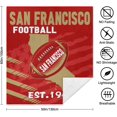 thumbnail image 5 of Football Sherpa Blanket for Football Fans Gifts,City Soft Flannel Blankets,Double Layer Fabric Warm Blankets 60" X 50", 5 of 6