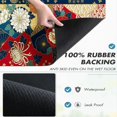 thumbnail image 3 of SPXUBZ Japanese Floral Coffee Mat, Super Absorbent Coffee Machine Mat, Kitchen Counter Drying Pad, Non Slip Coffee Bar Mat, Quick Dry Dish Drying Mat for Countertop, 3 of 5