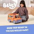 thumbnail image 2 of Coche de juguete Bluey Big Heeler 4x4 para niños pequeños, peluches de Bingo y Chilli, capó abatible, juguetes para niños de 3 años, exclusivo, 2 of 8