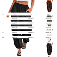 thumbnail image 4 of Womens Wide Leg Balloon Pants Casual Trendy Elastic Waist Wide Leg Harem Pants Baggy Pleated by Yigetop Coffee S, 4 of 7