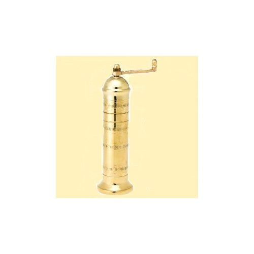 pepper mill imports atlas salt mill, brass, 8"