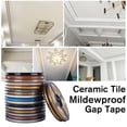 thumbnail image 4 of Self-Adhesive Gap Tape 2 Pack (Total 39Ft/12M), Waterproof Tile Decorative Strip, Peel and Stick Wall Edging Trims for Floor Ceiling Cabinet, DIY Home Decor Lines Gold, 4 of 7