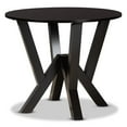 thumbnail image 3 of Bowery Hill Sand Fabric and Dark Brown Finished Wood 5-Piece Dining Set, 3 of 9