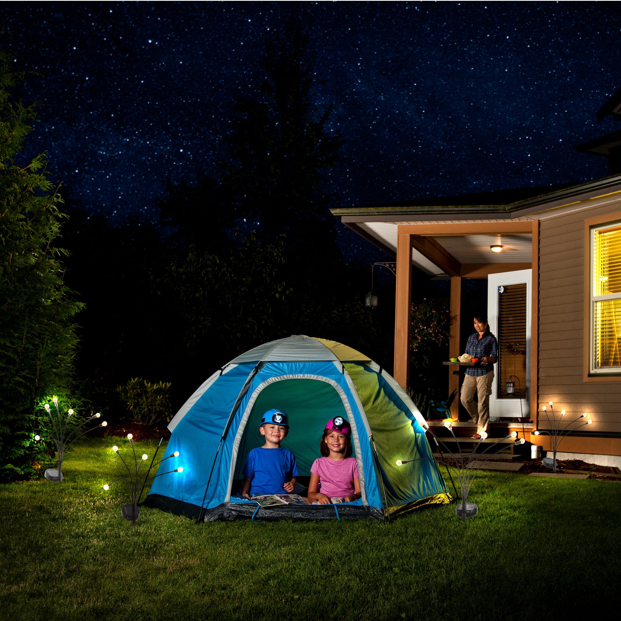 Pure Garden Outdoor Solar Garden Lights 4-Pack