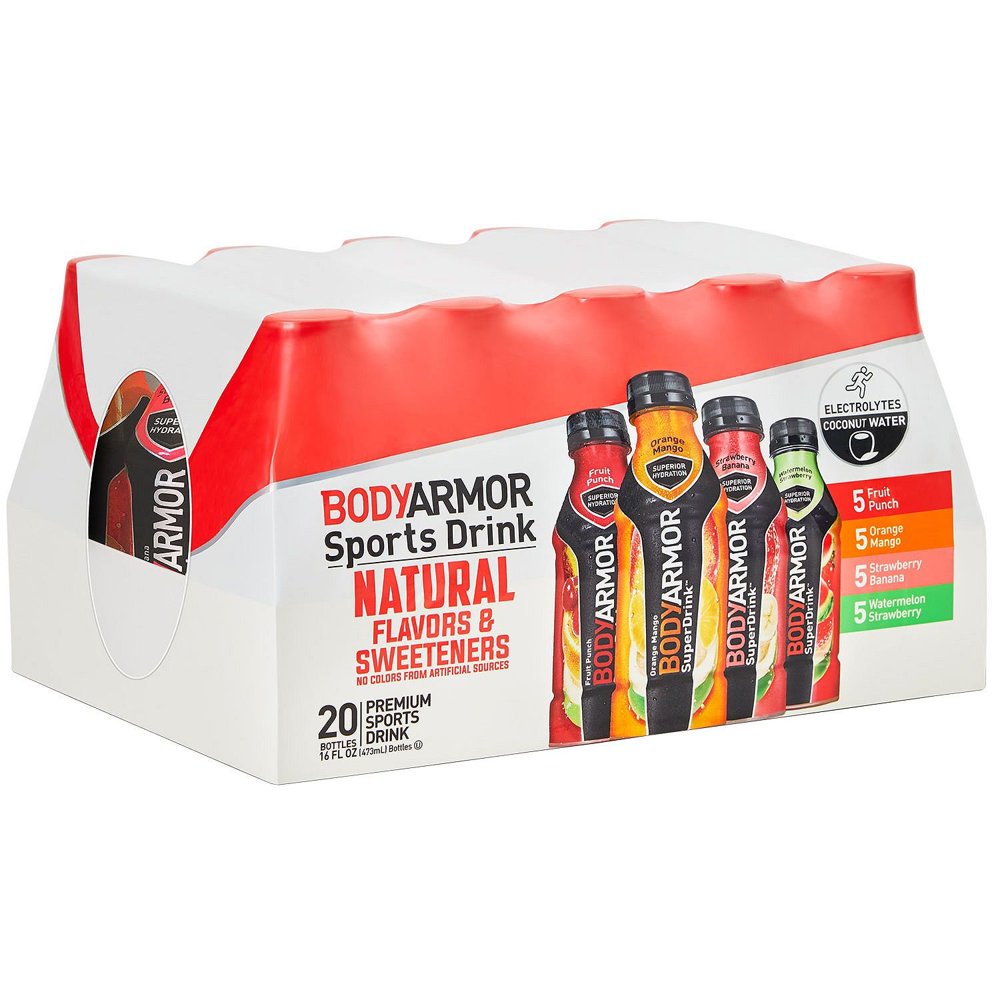 Bodyarmor Sports Drink Variety Pack 4 Flavors Bottles (20 Count, 16