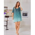 thumbnail image 3 of Ekouaer Oversized Sleep Shirts for Women Plus Size V Neck Nightgown Short Nightgowns for Women, 3 of 6