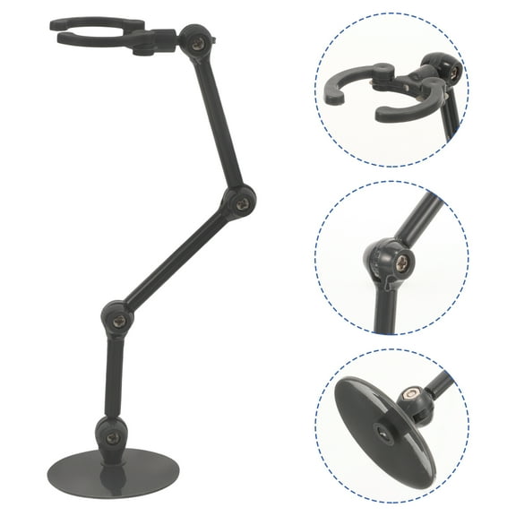 MUSEYA 4Pcs Adjustable Action Figure Stand Plastic Holder Model Holding for Collectibles Collection Organization