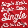 thumbnail image 2 of Mens Single Bells T Shirt Funny Christmas Jingle Bells Tee Graphic Tees, 2 of 9