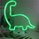 thumbnail image 3 of Luz nocturna de neón de dinosaurio JAMW con batería USB decoración verde, 3 of 5