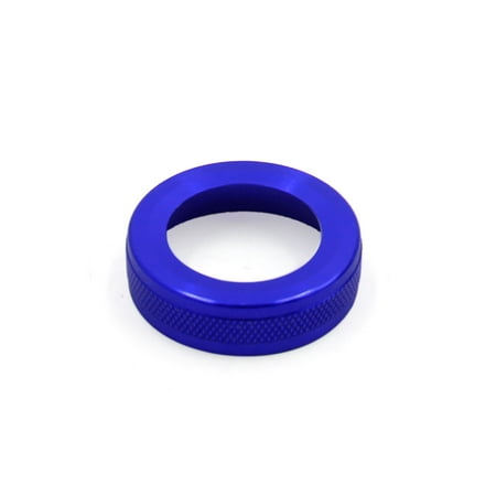 Climate Control Knobs - AC Climate Volume Control Knob Decoration Ring Cover Cap for Mercedes-Benz Blue