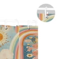 thumbnail image 5 of Yayeee Shower Curtain with Hooks 72"x72" Waterproof Fabric Bathroom Hanging Decor, Beige Rainbow Clouds, 5 of 5