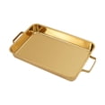 thumbnail image 1 of Bandeja para hornear profunda de acero inoxidable para pescado Bandeja para pescado comercial Placa de parrilla rectangular Sartén para pescado a la Oro S, 1 of 8