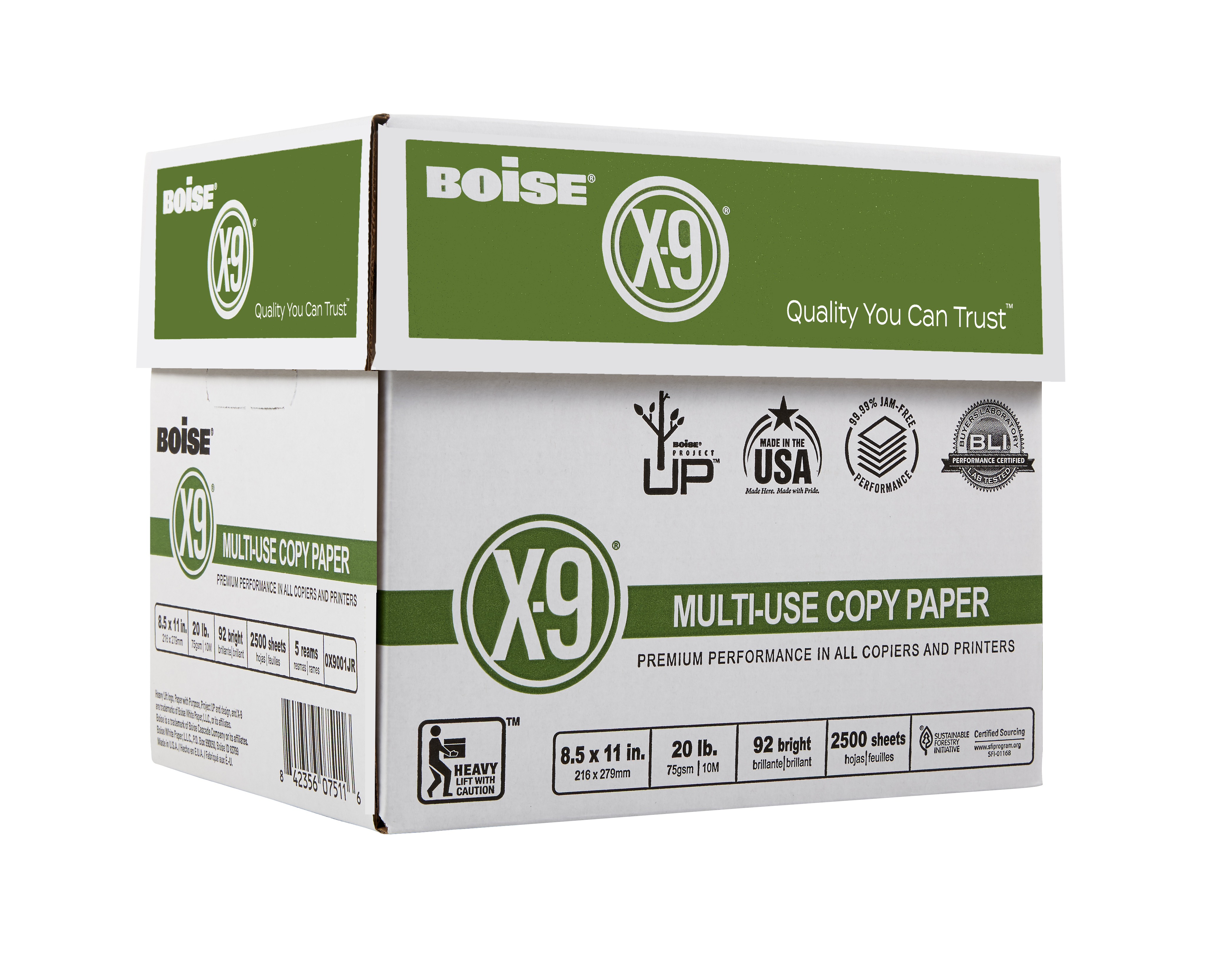 Boise X-9 Multi-Use Copy Paper, 2500 Sheets photo 2