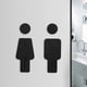 thumbnail image 1 of Señales para baños de hombres y mujeres, placas, señales de dirección para baños, letreros para baños, letreros para puertas de baños para negocios,, 1 of 8