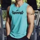 thumbnail image 3 of Camiseta sin mangas informal de verano a la moda para uso diario, camiseta sin mangas de secado rápido para hombre, camiseta sin mangas deportiva para fitness, camiseta sin mangas para hombre, 3 of 5