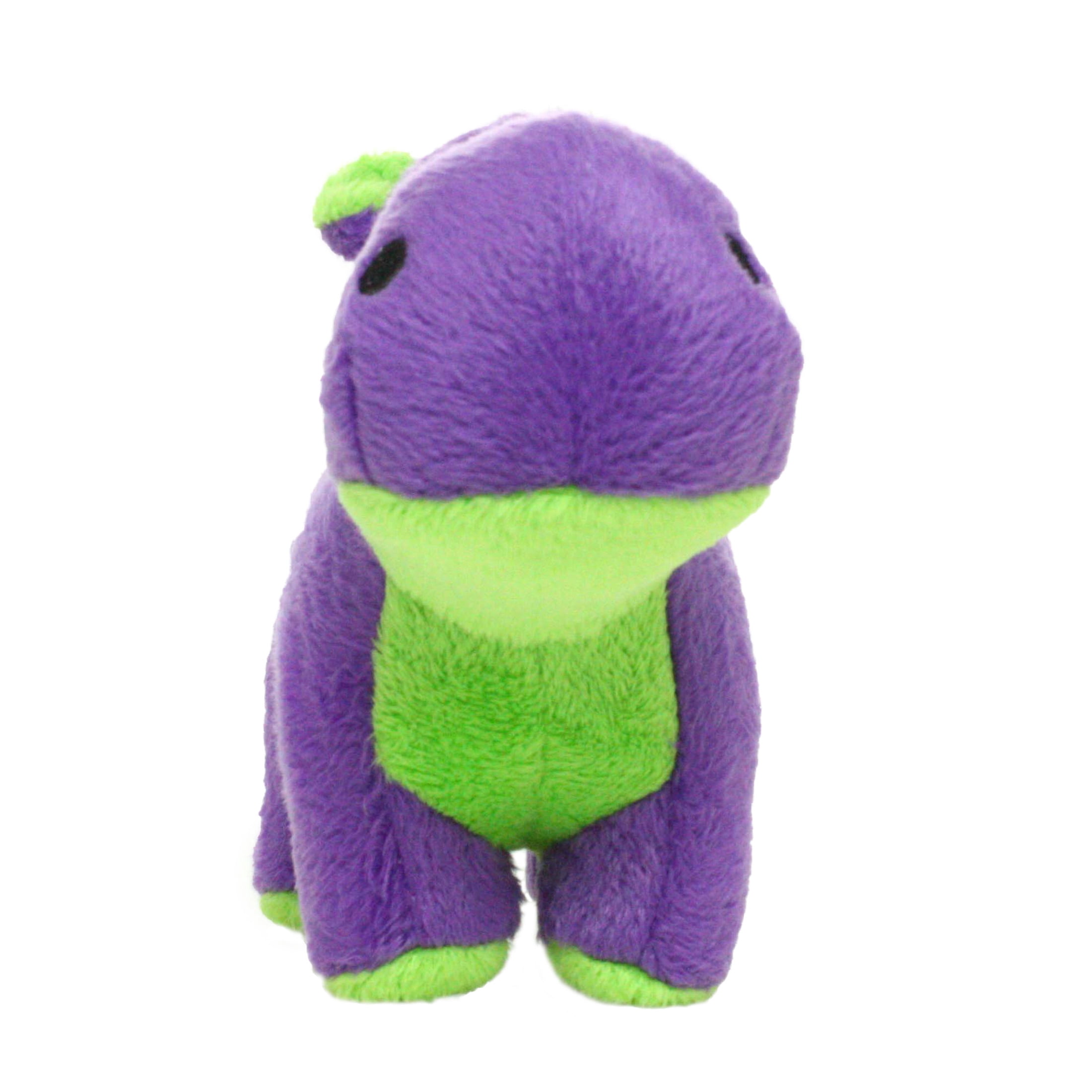 Mighty Jr Safari Purple Hippo Durable Squeaky Plush Dog Toy