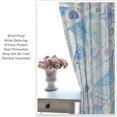 thumbnail image 5 of Nautical Curtains, Ocean Shell Starfish Oyster Mollusk Pattern Lightweight Decorative with Rod Pocket, Kids Boys Girls Bedroom Living Room Curtains, 2 Panels, 42x63 Inch Mint Blue, 5 of 6