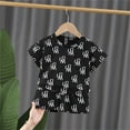 thumbnail image 3 of CONROSES Toddler Boys Clothes Sets Graphic Y2K Short Sleeve T-Shirt Shorts Outfits for Kids, Sizes 18-24 Months, 3 of 3