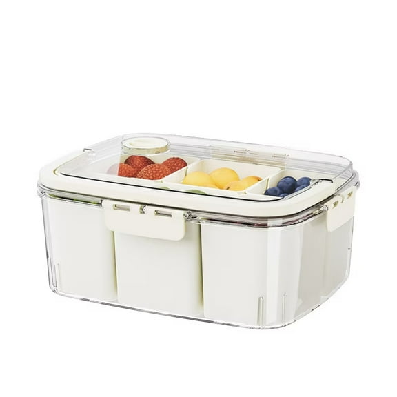 COOK WITH COLOR Snackle Box for Lunch Box and Snack Container(White)