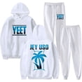 thumbnail image 3 of Jey Uso Yeet Merch Logo Casual Hoodie Set Pocket Drawstring Hoodie Men's and Women's Sportswear Strap Sweatpants, 3 of 7