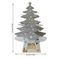 thumbnail image 3 of Tabletop Christmas Tree Light Artificial Xmas Decortaion Lighting Batter Dinner Operated Glow Gift Dining Table Home Ornament Set Silver, 3 of 7
