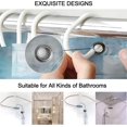 thumbnail image 3 of 4Pcs Bathroom Shower Curtain Sets with Rugs,Yellow Grey Ombre Bathroom Sets with Shower Curtain and Rugs and Accessories, 3 of 7