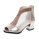 thumbnail image 3 of Zapatos de baile latino de malla a la moda, zapatos de mujer para bailar salón de baile, zapatos de baile de tacón alto modernos para mujer Tango Salsa, 3 of 5