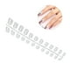 thumbnail image 3 of 24 piezas de pegatinas para uñas postizas con efecto espejo metálico brillante, pieza terminada, 3 of 8