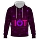 thumbnail image 1 of Sudadera con capucha y cremallera para hombre, niño y niña, sudadera con estampado completo, imagen inteligente con IA en 3D, estilo hip hop, para uso urbano., 1 of 6