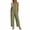 #02 Green 【Mix, Match & Rotate: Stock Up on Daily Colors】, variant on Women's Cotton Loose Fit Jumpsuit Pants with Pockets, Mid Elastic Waist Drawstring, Solid Color Casual Fashionable, Daily Streetwear Lounge Beach Travel Romper, Womens Capri