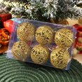 thumbnail image 3 of 6 bolas de Navidad de 6 cm para decorar el árbol de Navidad, colgantes para colgar en el hogar, decoración para fiestas, Año Nuevo 2024, 3 of 5