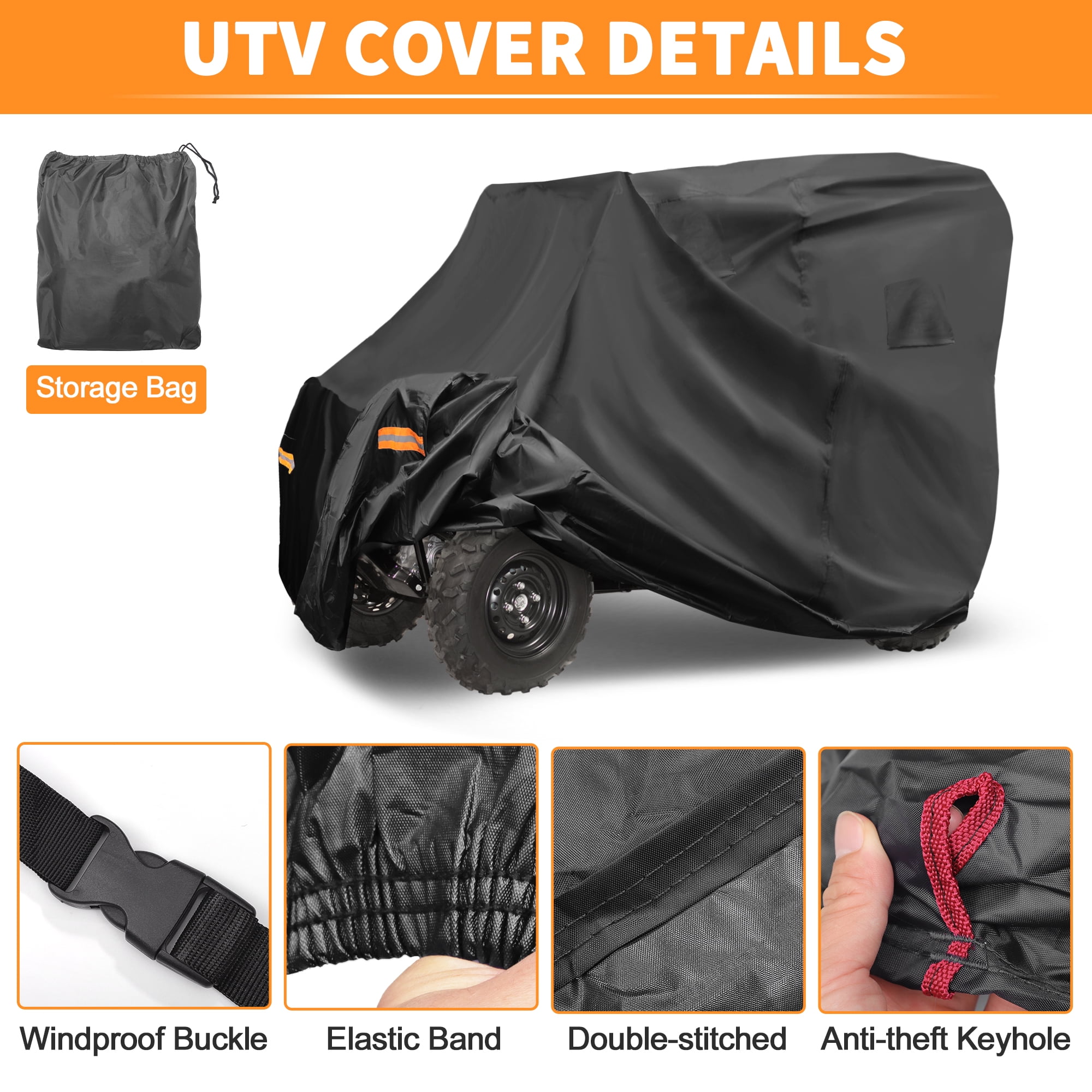Unique Bargains Durable UTV Cover for Kawasaki Teryx4 Waterproof Outdoor Protection