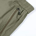 thumbnail image 6 of ZQUUVOU Men's Capris Cargo Pants Drawstring Casual Outdoor Beach Pants A-Green, 6 of 8