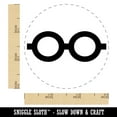 thumbnail image 2 of Round Glasses Self-Inking Rubber Stamp Ink Stamper - Black Ink - Small 3/4 Inch, 2 of 7