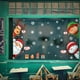 thumbnail image 3 of Hoja de pegatinas navideñas para ventanas para vidrio, pegatinas navideñas para ventanas, pegatinas con copos de nieve, Papá Noel, renos, para decoraciones navideñas para ventanas, 3 of 7