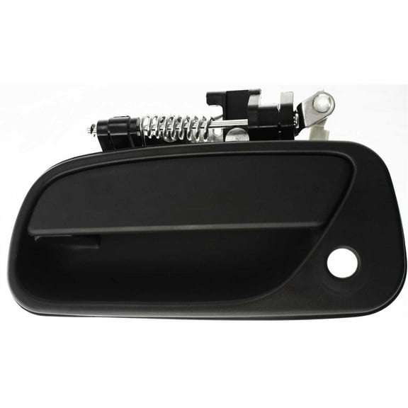 Exterior Door Handle Compatible with 1993-1998 Toyota T100 Front, Driver Side Textured Black