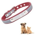 thumbnail image 2 of Dog Collar with Engraved Name Tag, Customizable, Soft Leather, Dog Collar with Individual Identification Tag, for Small, Medium and Large Dogs, 2 of 8