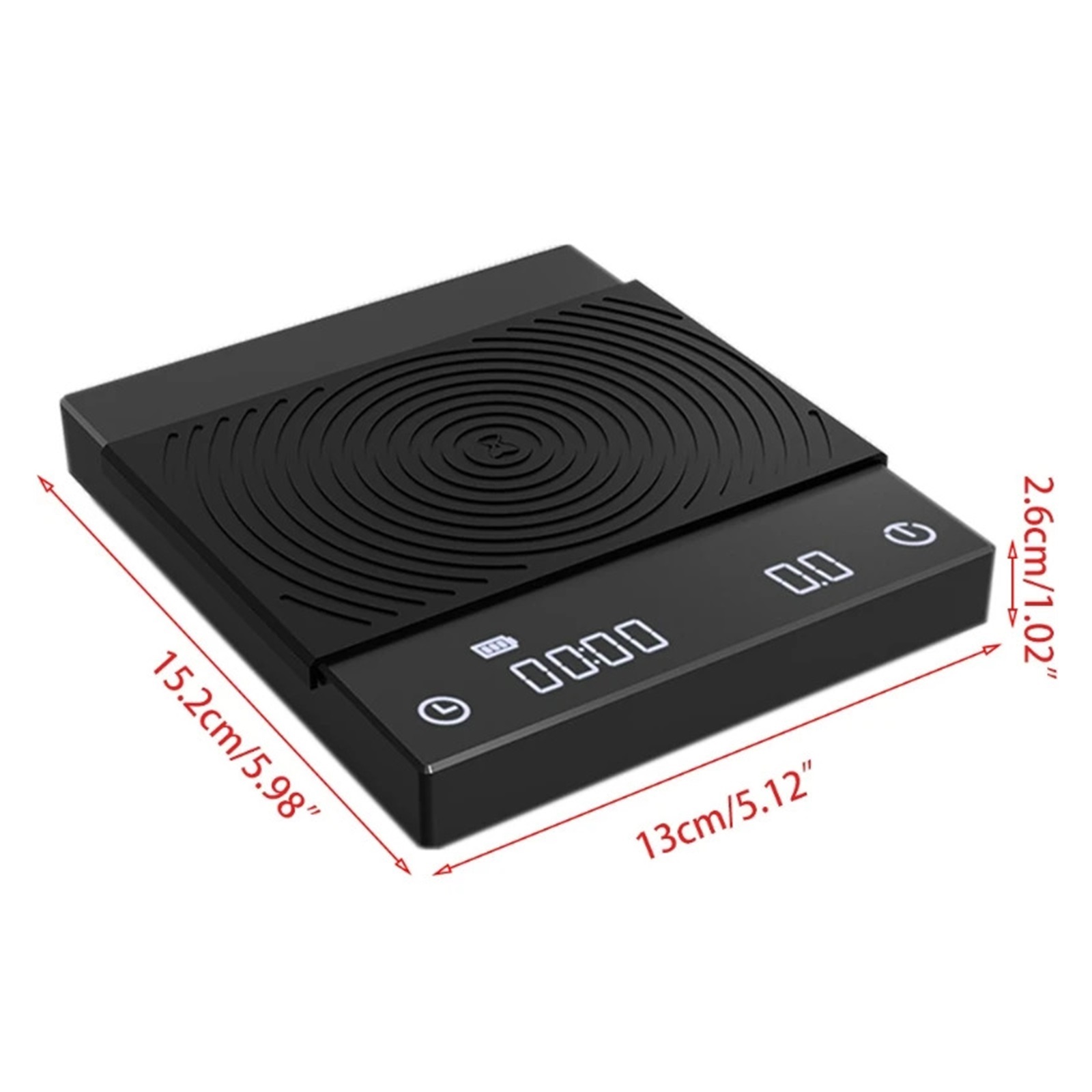 Pour Over Coffee And Espresso Scale, Electronic Scale Auto Timer Kitchen Scale 0.1g / 2kg ,Simple Operation