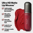 thumbnail image 4 of Revlon Ultra HD Lip Mousse Hyper Matte, Liquid Cream-like Lipstick, 0.16 oz, 815 Red Hot, 4 of 9